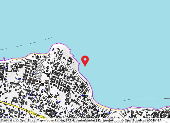 Spiaggia salselle på kartan