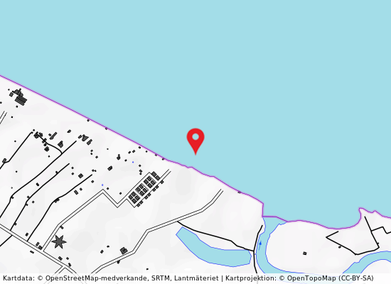 Lido tritone på kartan