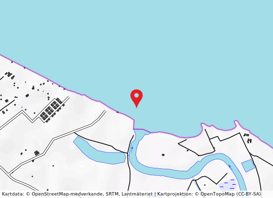 Foce fiume ofanto 100 mt sn på kartan