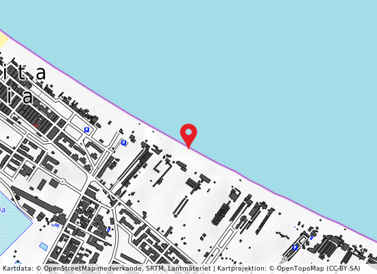 50 m sx scarico rete fognante på kartan