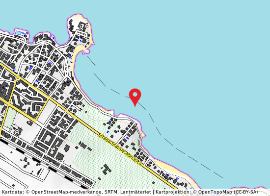 Piazza colonna con annesso lido på kartan