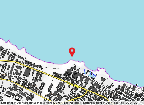 500 mt nord fogna cit.na trani på kartan