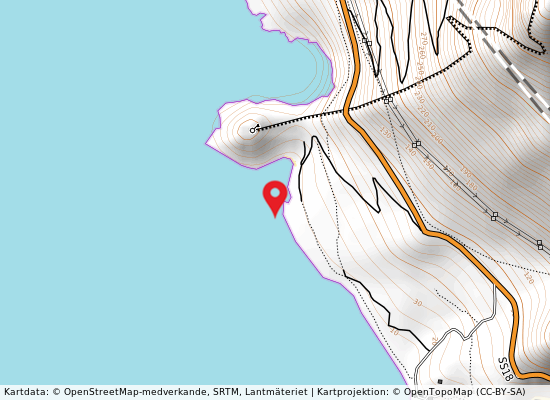 Punta caino på kartan