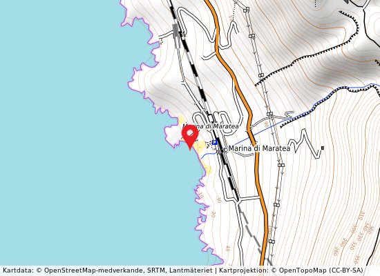 Marina di s. teresa på kartan