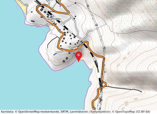 Acquafredda  på kartan