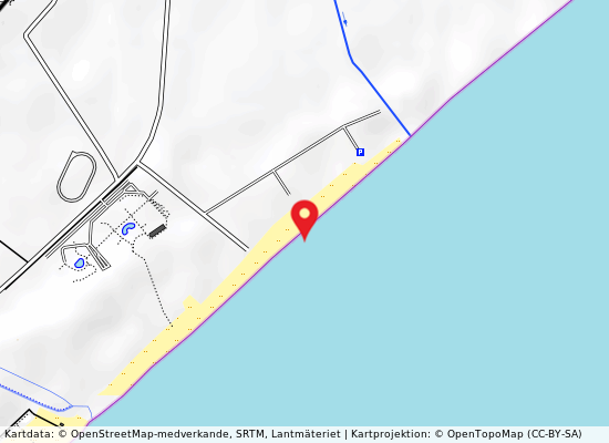 Rotondella lido på kartan