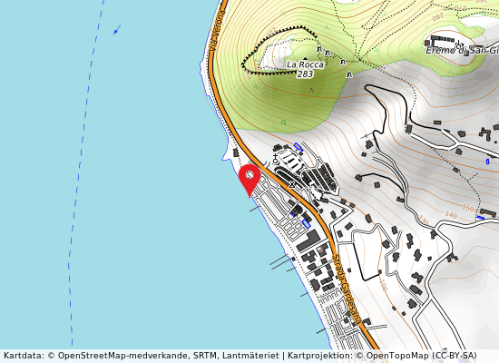 Rivalunga nord på kartan