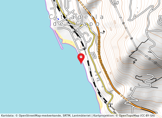 Lungomare sud på kartan