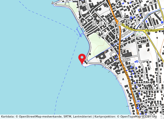 Foce progno valsorda på kartan