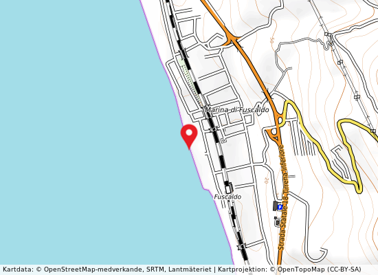 Inizio lungomare på kartan