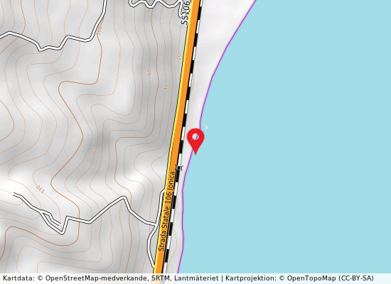 Scoglio del cerbaro på kartan