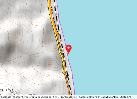 Scoglio della galera på kartan