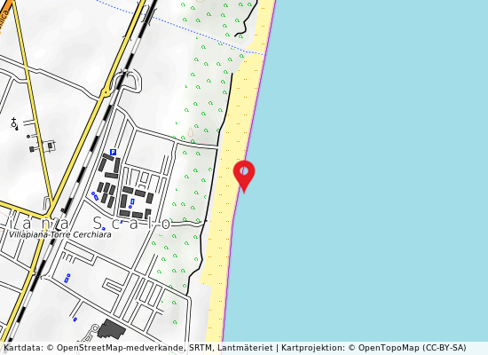 Baia degli angeli på kartan