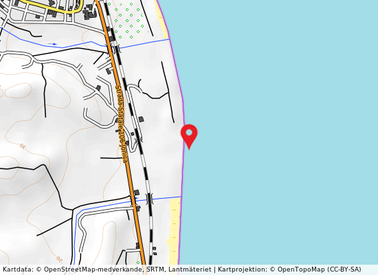 500 mt s voda på kartan