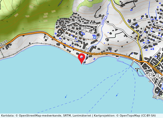 Foce volpara på kartan