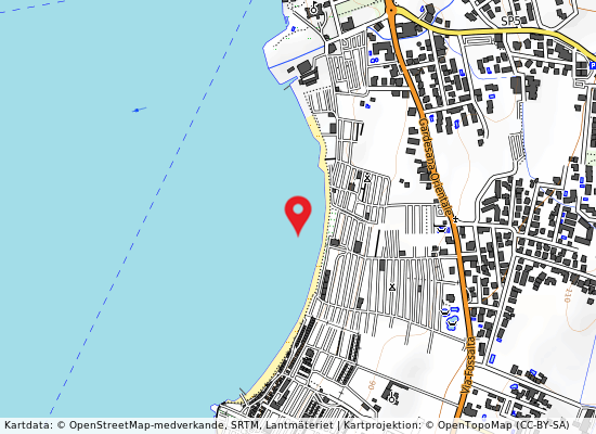 Sentieri - bottona på kartan