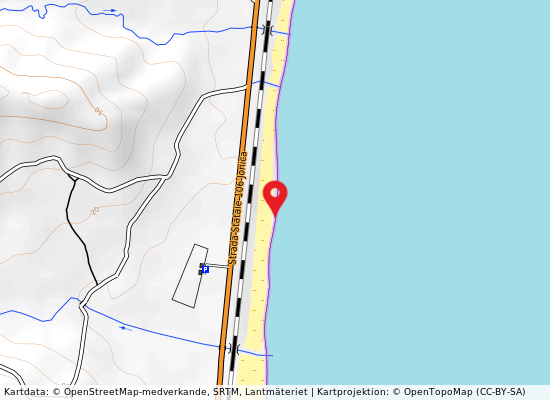 Km 82 della ss 106 på kartan