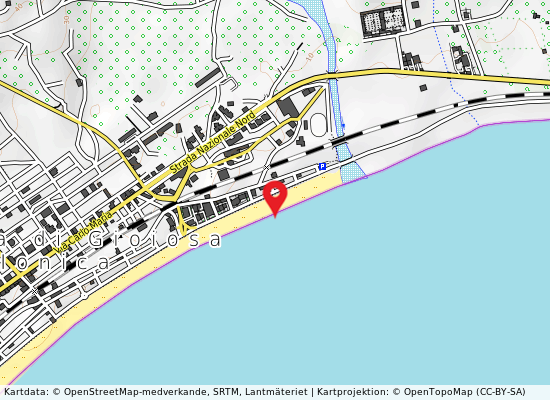 Lido calura på kartan