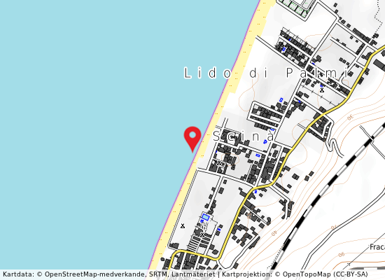 Lido la quiete på kartan