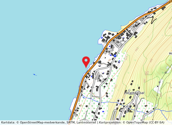 Foce sorgente cal på kartan