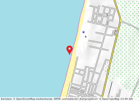 Lido vascello på kartan