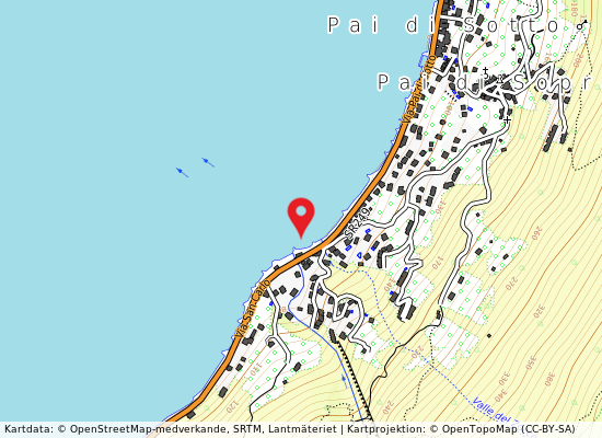 Sbocco valle valdana på kartan