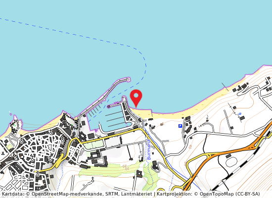 Lido `le roccette` på kartan