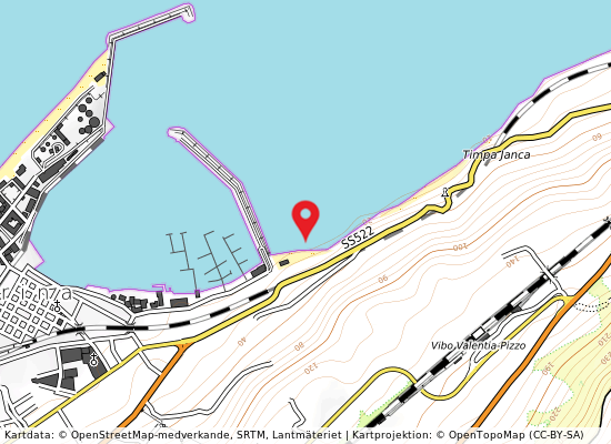 Lido proserpina på kartan