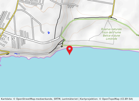 Lido pineta di selinunte på kartan