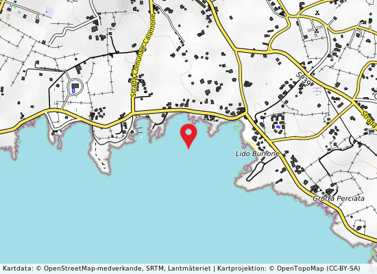 Punta burrone på kartan