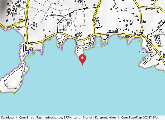 Cala monaci på kartan