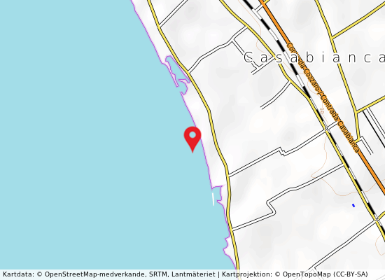 Contrada barbarello - lido mediterraneo på kartan