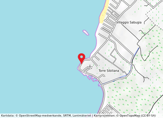Torre scibiliana 200 mt s can. bonifica på kartan