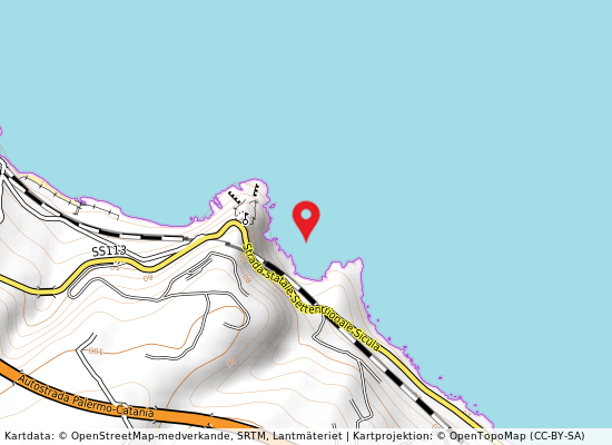 Cala capo grosso på kartan