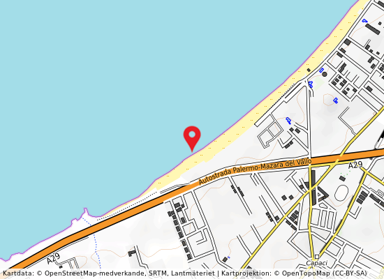 200 mt. ovest via kennedy på kartan