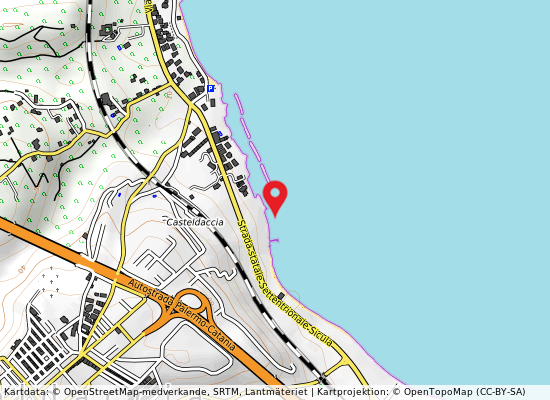 250 mt. ovest spiaggia c.da celso på kartan