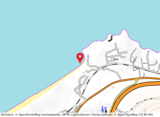 200 mt. ovest capo plaia på kartan