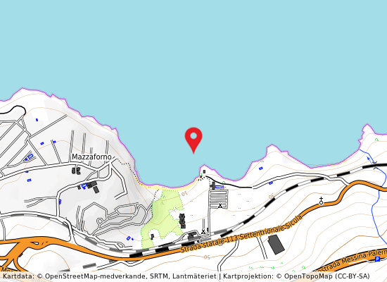 Baia mazzaforno lato ovest på kartan