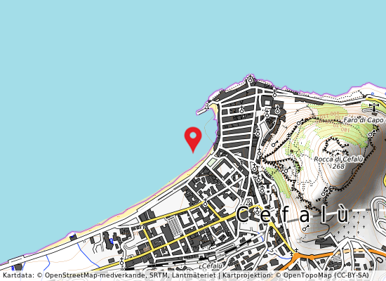 50 m ovest inizio lungomare piazza colom på kartan