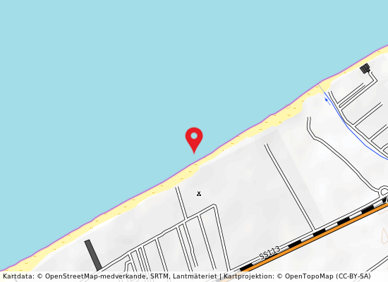 Spiaggia gorgo lungo på kartan