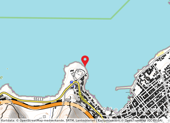 Sferracavallo - baia del corallo på kartan