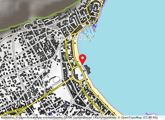 Mondello anti via anadiomene på kartan