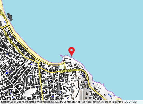 100 m w sbocco ferro di cavallo-lauria på kartan