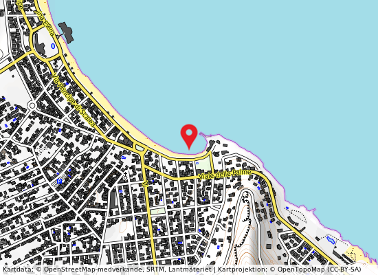 100 m e sbocco ferro di cavallo-lauria på kartan