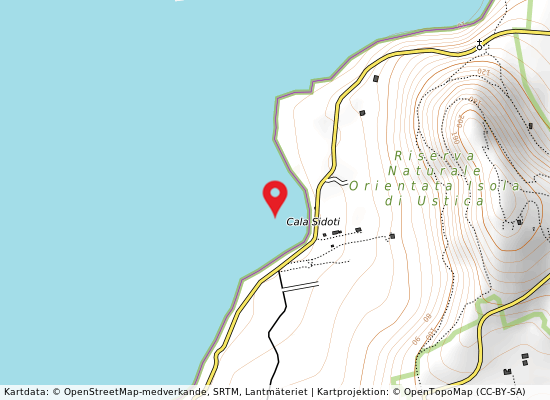 Cala sidoti på kartan