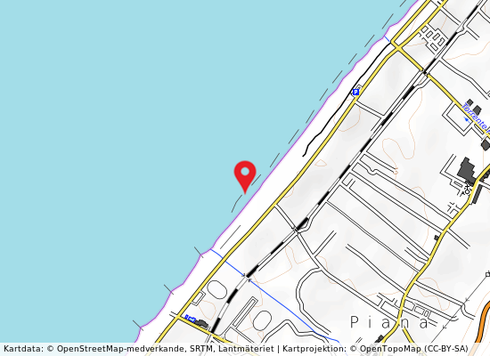 M 100 est foce torrente vina på kartan