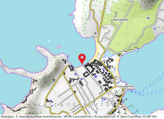Vulcano porto di ponente på kartan