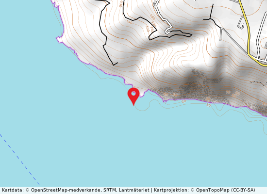 Lipari puntale grotticelle på kartan