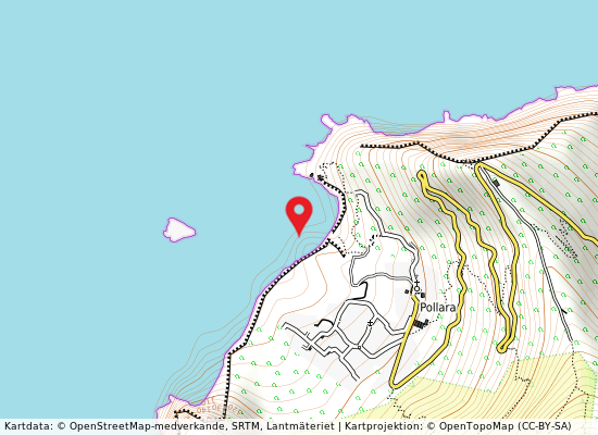 Salina pollara på kartan