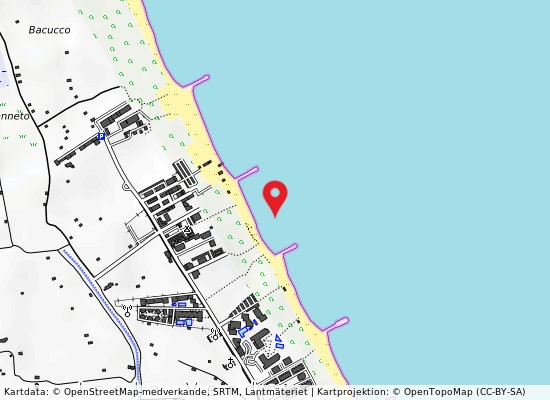 1400m dx foce brenta på kartan